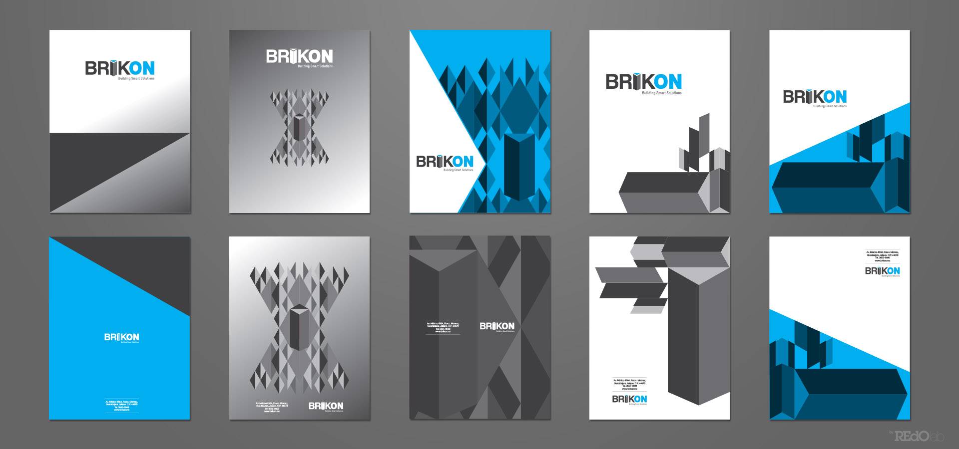 Stationery design BRIKON